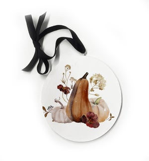 Autumn Gourds White Ornament